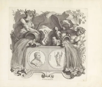Portret Van Agostino Barbarigo En De Personificaties Van De Rivieren Po En Adige