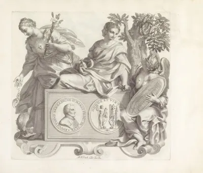 Portret Van Agostino Barbarigo En De Personificaties Van Ware Eer Voorzichtigheid En Oprechtheid