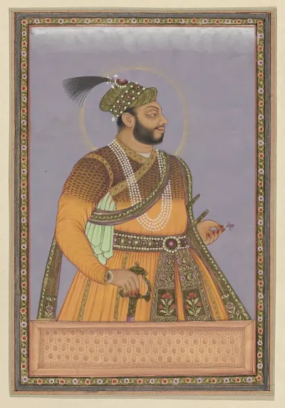 Portret Van Ali Adil Shah Zoon Van Sultan Mahmud Na Zijn Vader Is Hij Heerser Van Bijapur Geweest