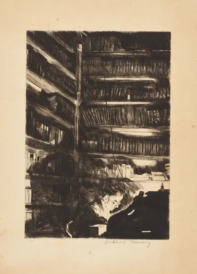 Portret Van C Loontiens Stadsbibliothecaris