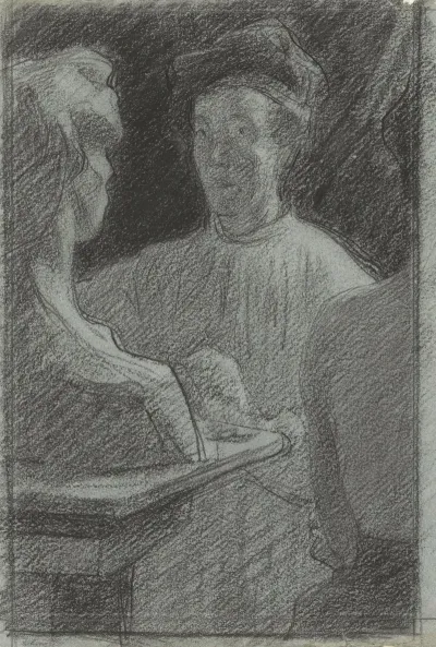 Portret Van De Beeldhouwer Lambertus Zijl