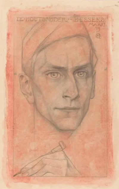 Portret Van De Houtsnijder B Essers