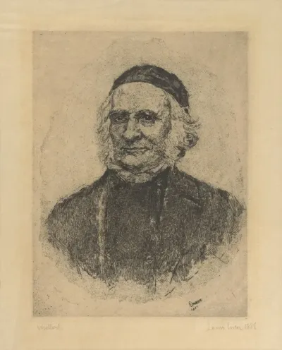 Portret Van De Scandinaafse Botanicus Elias Fries