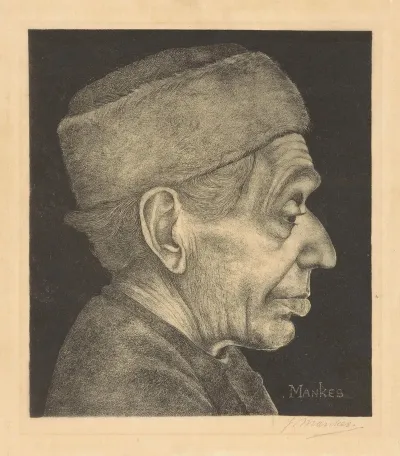 Portret Van Douwe Met Muts