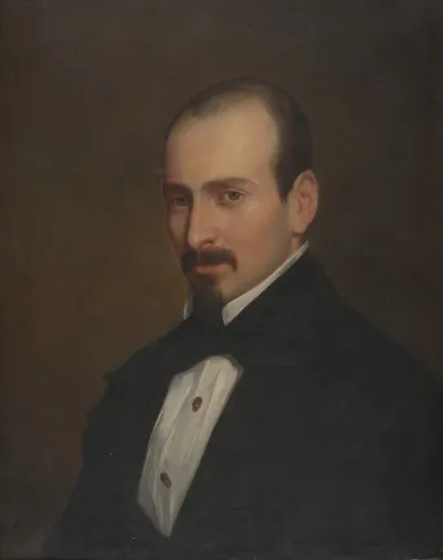 Portret Van Dr Hippoliet Jan Van Peene Vlaams Geneesheer Toneelschrijver En Regisseur