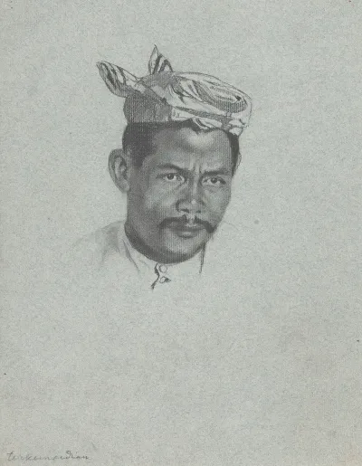 Portret Van Een Indonesische Man Amid