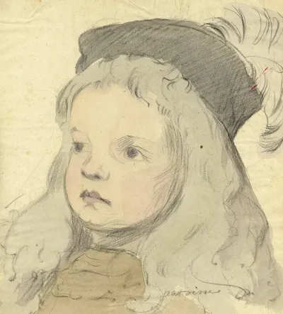 Portret Van Een Jong Kind Antoine