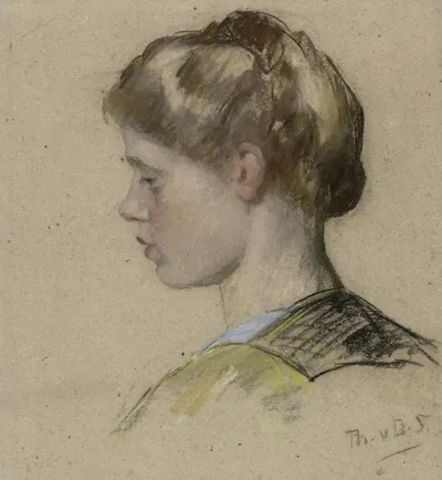 Portret Van Een Jonge Vrouw