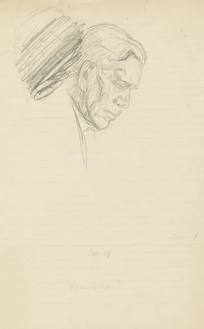 Portret Van Een Man Naar Rechts