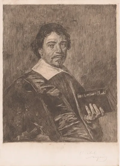 Portret Van Een Onbekende Man Met Boek