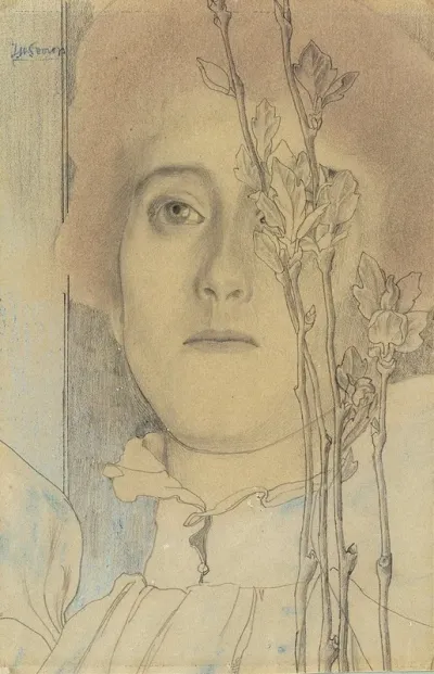Portret Van Een Onbekende Vrouw