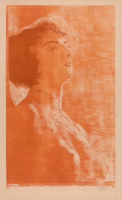 Portret Van Een Vrouw Met Ontbloot Bovenlijf