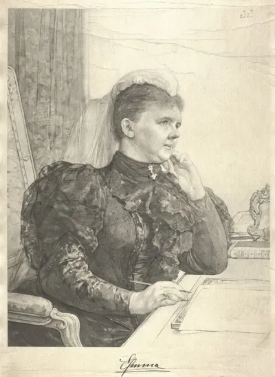 Portret Van Emma Koningin Regentes Der Nederlanden
