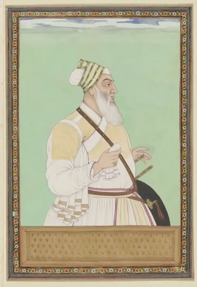 Portret Van Fath Jang Khan De Grootvizier Van Aurangzeb