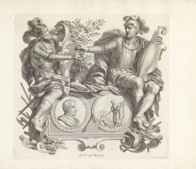Portret Van Francesco Barbarigo En De Personificaties Van Brescia En Bergamo