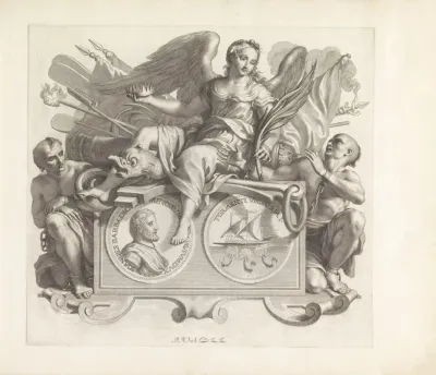 Portret Van Giovanni Barbarigo En De Personificatie Van Militaire Overwinning