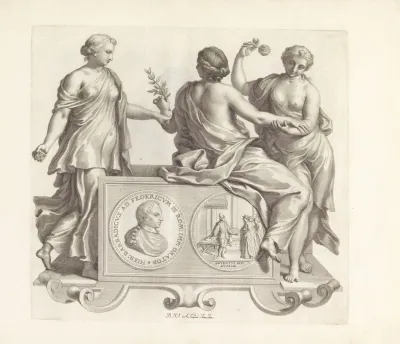 Portret Van Girolamo Barbarigo En De Personificatie Van De Vriendschap
