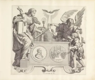 Portret Van Gregorio Barbarigo En De Personificatie Van Het Geloof
