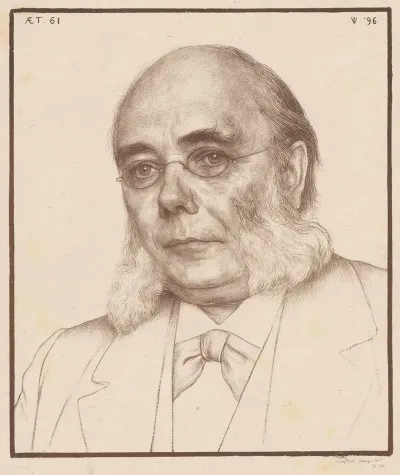 Portret Van Hendrik Pierson Op 61 Jarige Leeftijd