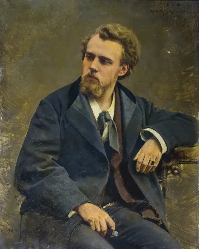 Portret Van Henri Van Beers Broer Van Jan Van Beers Jr