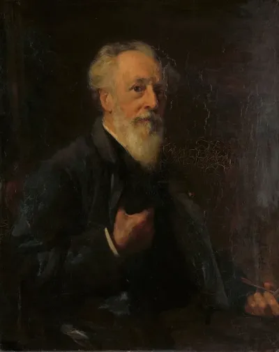 Portret Van J A B Stroebel 1821 1905 Kunstschilder