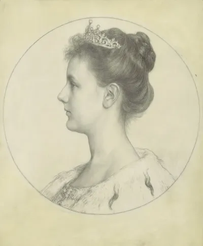 Portret Van Koningin Wilhelmina