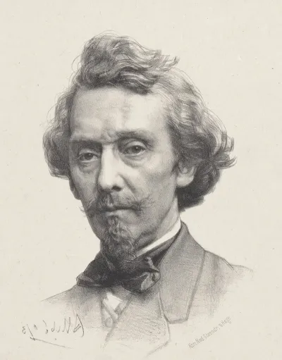 Portret Van Kunstenaar Petrus Franciscus Greive