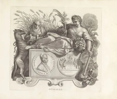 Portret Van Marco Barbarigo En De Personificatie Van De Vrede