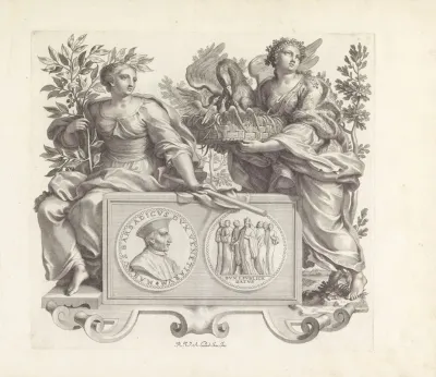 Portret Van Marco Barbarigo En De Personificaties Van Vrede En Goedheid