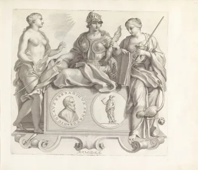 Portret Van Nicolo Barbarigo En De Personificaties Van Welsprekendheid Waarheid En Waakzaamheid