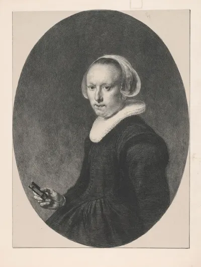 Portret Van Onbekende Vrouw