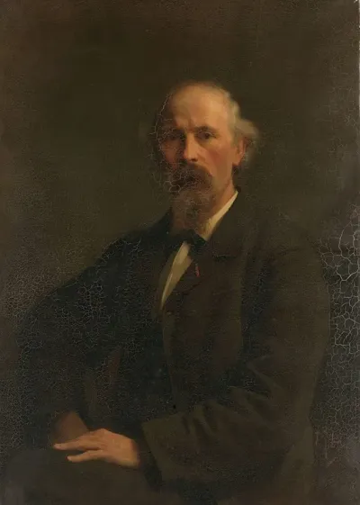 Portret Van Pieter Stortenbeker 1828 1898 Kunstschilder