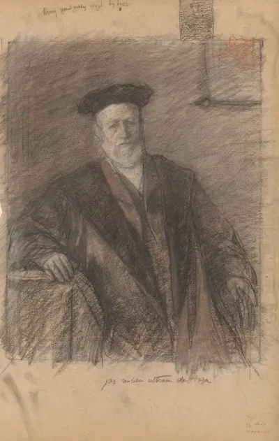 Portret Van Prof Dr Pieter Johannes Veth In Toga