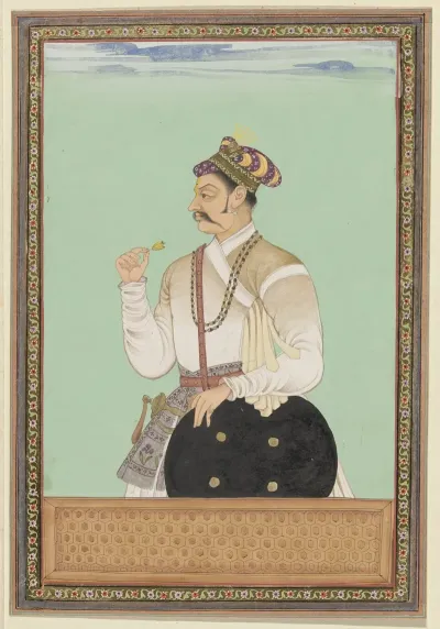 Portret Van Raja Karan Die Vizier Van Aurangzeb Is Geweest