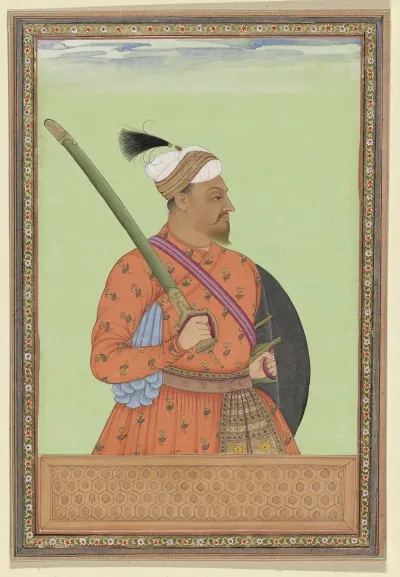 Portret Van Sayyid Makhdum Sharza Khan Die Vizier Van Bijapur Is Geweest Ook Nu Is Hij Vizier In Nijapur