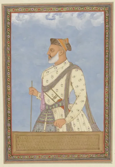 Portret Van Shah Mirza Ten Tijde Van Sultan Abul Hasan