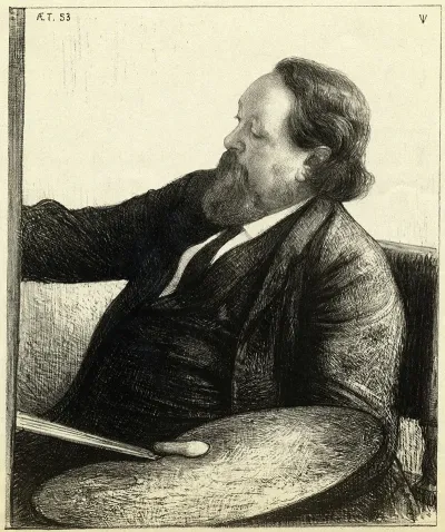 Portret Van Willem Maris Aan Zijn Schildersezel