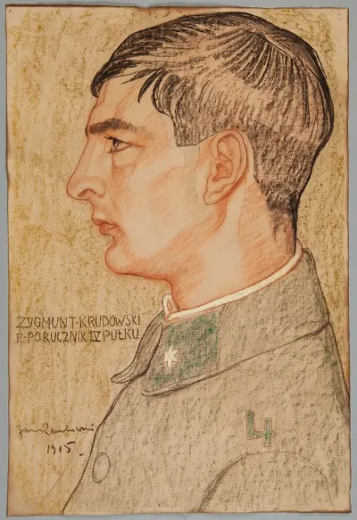 Portret Zygmunta Krudowskiego Podporucznika Legionow Polskich