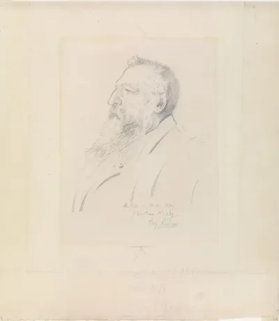 Portrett Av Auguste Rodin