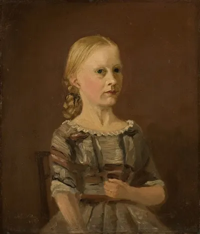 Portrett Av Kunstnerens Kusine Fru Caterine Kamstrup 12 Ar