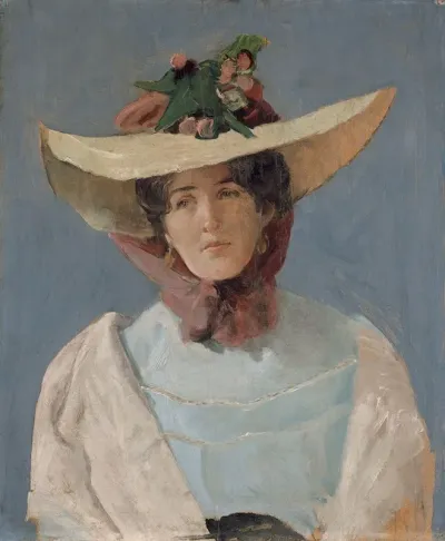 Portrett Av Skuespillerinnen Agnes Mowinckel