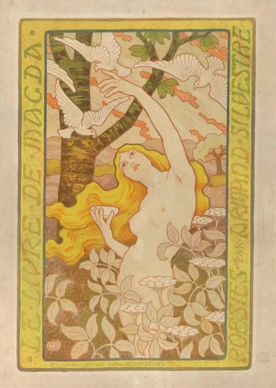 Poster For Le Livre De Magda By Armand Silvestre