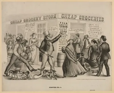 Poster No 4 Cheap Groceries
