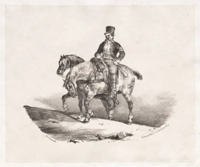 Postman Or Two Harnessed Horses