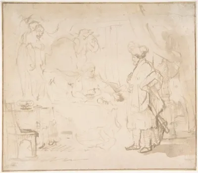 Potiphars Wife Accusing Joseph Before Her Husband