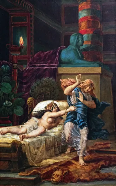 Potiphars Wife Grabbing Joseph