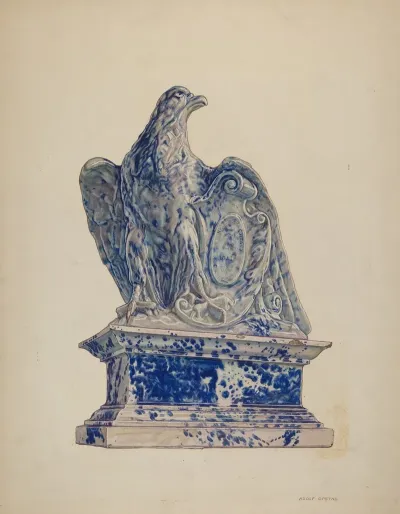 Potpourri Jar Eagle