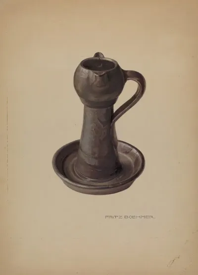 Pottery Lamp