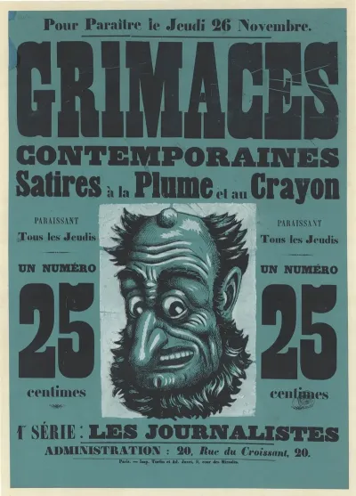 Pour Paraitre Le Jeudi 26 Novembre Grimaces Contemporaines