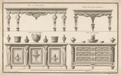 Pour Une Grande Table Table A Placer Dans Un Trumeau Pour Un Grand Buffet Pour Une Comode